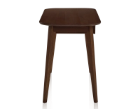 Scandinavian oak desk dark brown tint L150 cm