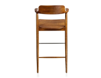 Tabouret de bar h80 cm bois teinte merisier