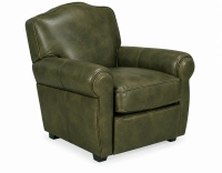 Fauteuil club cuir vert olive