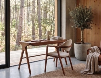 Escritorio escandinavo modelo grande madera tinte cerezo L115 cm