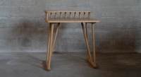 Bureau design en chêne teinte naturelle L80 cm