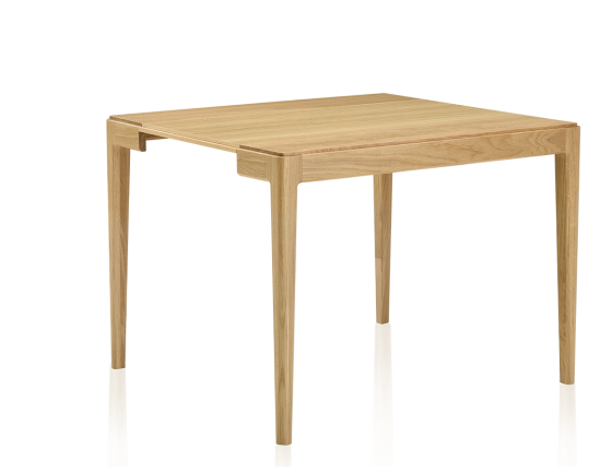 Walnut extendable console table with 2 extensions. natural finish 120x40 cm