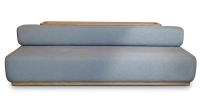 Canapé design tissu gris clair