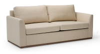 Canapé design 3 places tissu chiné beige