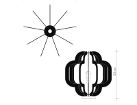 Lampe sur socle en bois et fil de coton tressage croisé