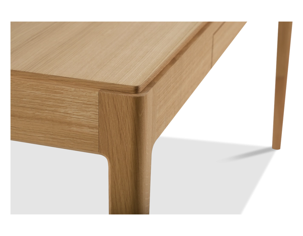 Bureau design en chêne teinte naturelle L100 cm