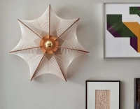 Large model twist weave cotton thread wall light