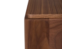 Bureau design en noyer teinte naturelle L80 cm