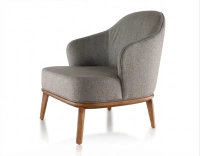 Sillón de diseño tissu brun