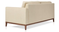Sofá de diseño de 2 plazas tejido crema