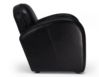 Sillón club de piel negro