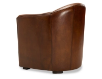 Fauteuil club cuir marron vintage