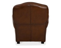 Sillón club de piel marrón vintage