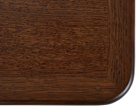 Table basse rectangulaire en chêne teinte marron foncé 100x50 cm 100x50 cm