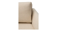Canapé design 3 places tissu chiné beige
