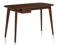 Bureau scandinave en chêne teinte marron foncé L120 cm