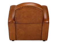 Fauteuil club cuir marron clair