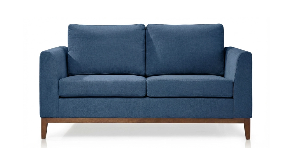 2 seater designer sofa denim fabric