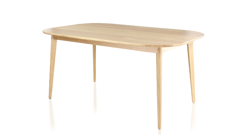 8 person oak dining table natural tint 210x100 cm