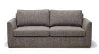3-seater convertible sofa beige mottled fabrics