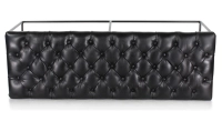 Banc Chesterfield cuir noir