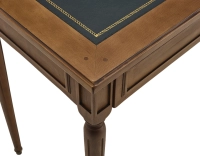 Bureau ancien style Louis XVI plateau cuir vert L80 cm