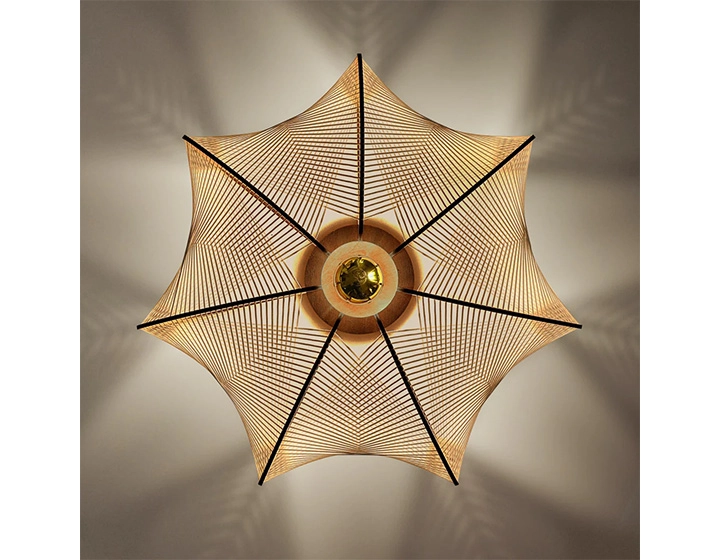 Small model twist braided cotton wire wall light
