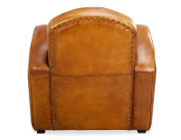 Fauteuil club cuir cognac