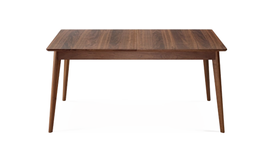 8 person dining table in walnut natural tint wooden top 210x100 cm