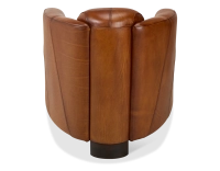 Fauteuil club cuir marron clair