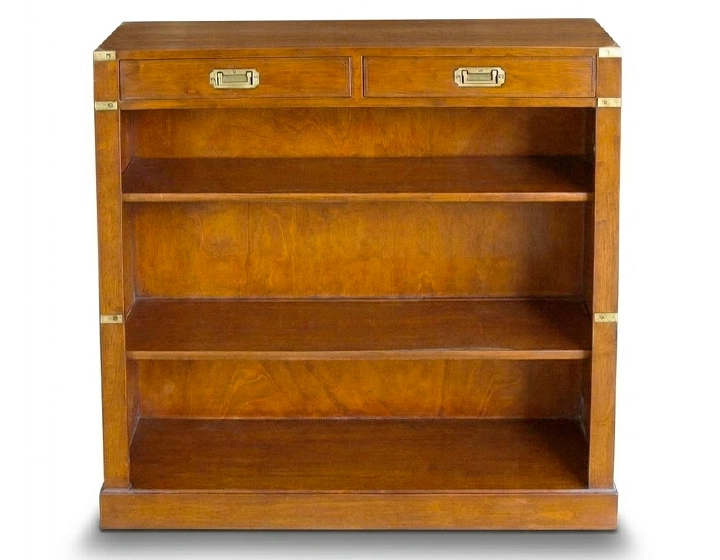 Large marine shelf cherry-stained wood L100xH110 cm