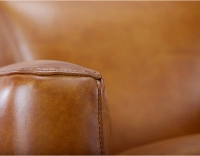 Fauteuil club cuir cognac