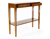 Marine console cherry-stained wood
