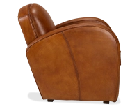 Fauteuil club cuir marron clair
