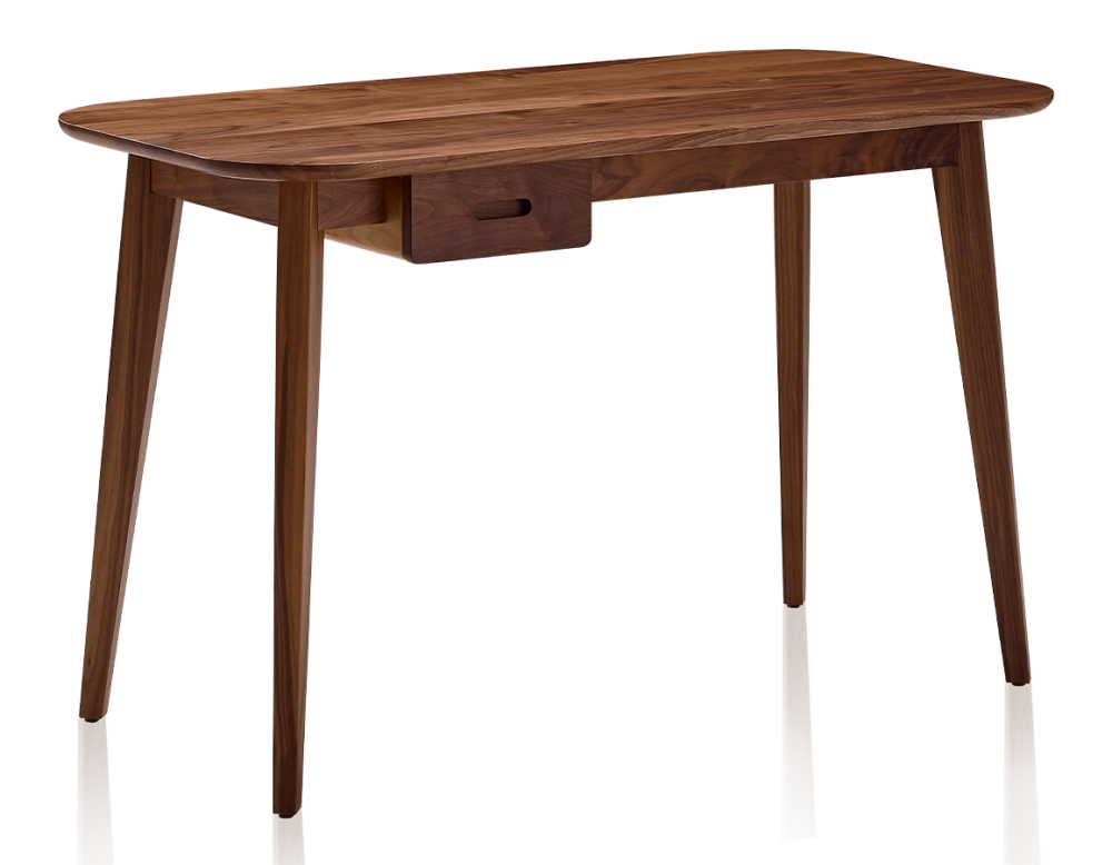 Bureau scandinave en noyer teinte naturelle L120 cm