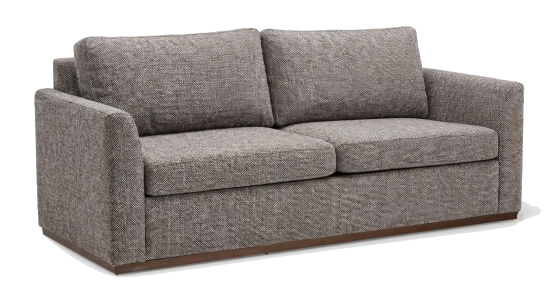 3-seater convertible sofa beige mottled fabrics