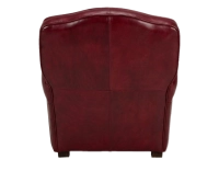 Leather club armchair burgundy