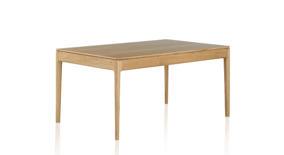 Table salle à manger 8 personnes en chêne teinte naturelle plateau bois 180x100 cm