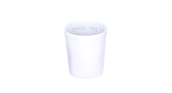 Tasse à café avec message