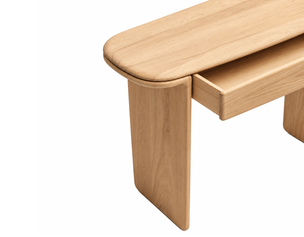 Escritorio de diseño SUPER PARENT teinte naturelle L120xP40 cm