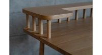 Bureau design en chêne teinte naturelle L80 cm