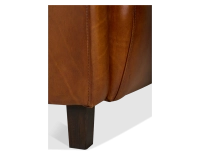 Canapé club cuir 2 places marron clair