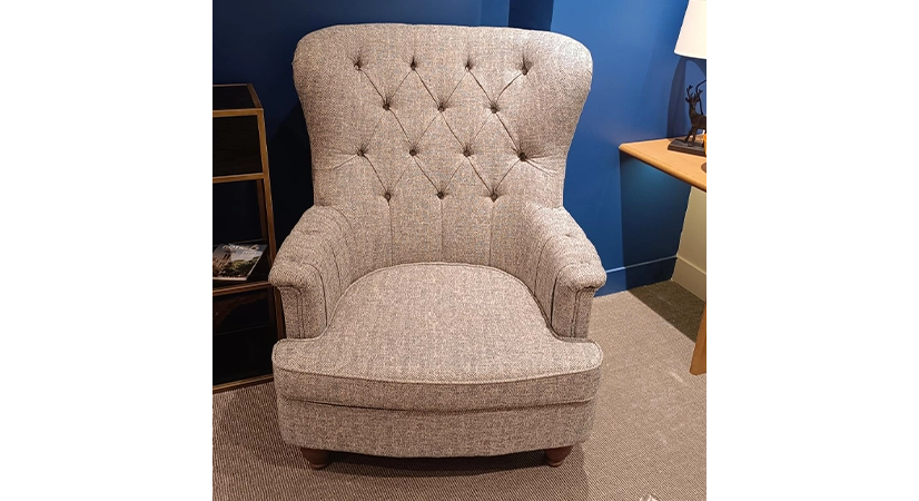 Sillón Chesterfield de tela