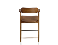 Tabouret de bar H60 cm bois teinte merisier