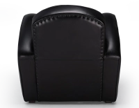 Sillón club de piel negro