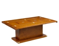 Mesa de centro marina plegable madera tinte cerezo