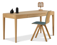 Bureau design en chêne teinte naturelle L100 cm