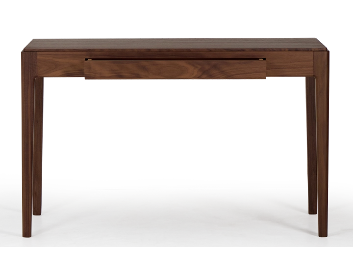Bureau design en noyer teinte naturelle L120 cm