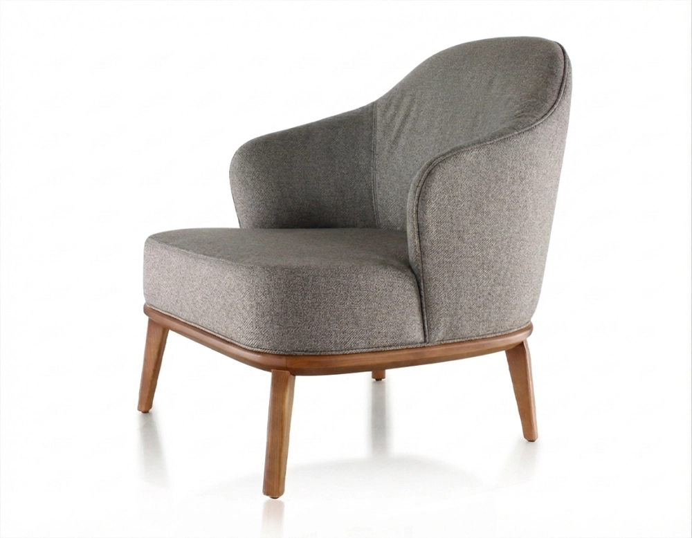 Sillón de diseño tissu brun
