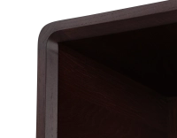 Bibliothèque en chêne bois teinte marron foncé